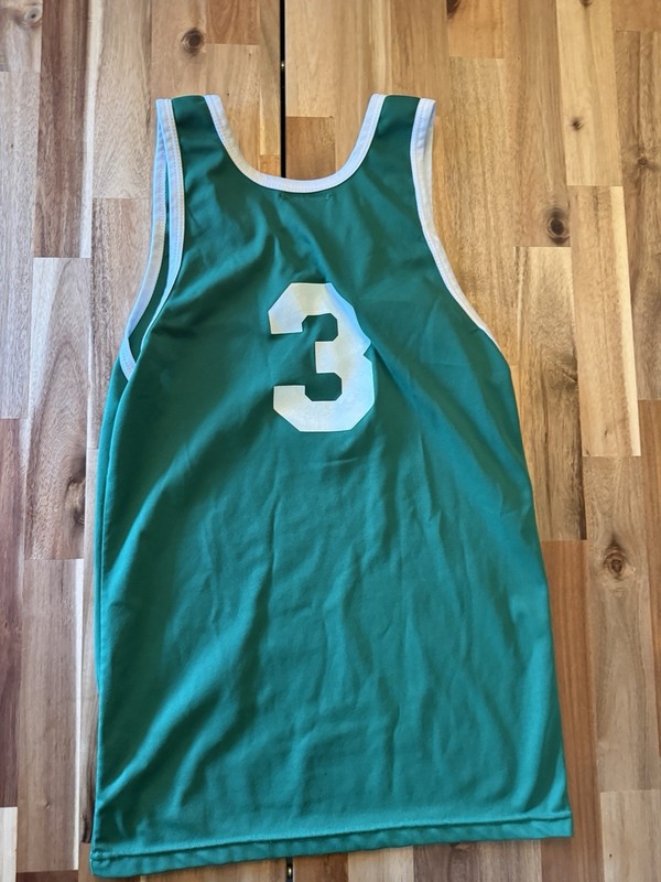 Green Basketball Jersey #3 Size Small Retro Vintage Red Fox gallery