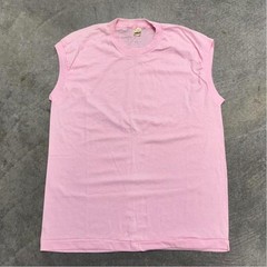 Vintage 80’s Pink Cutoff Tank Top Screen Stars Made in USA Large