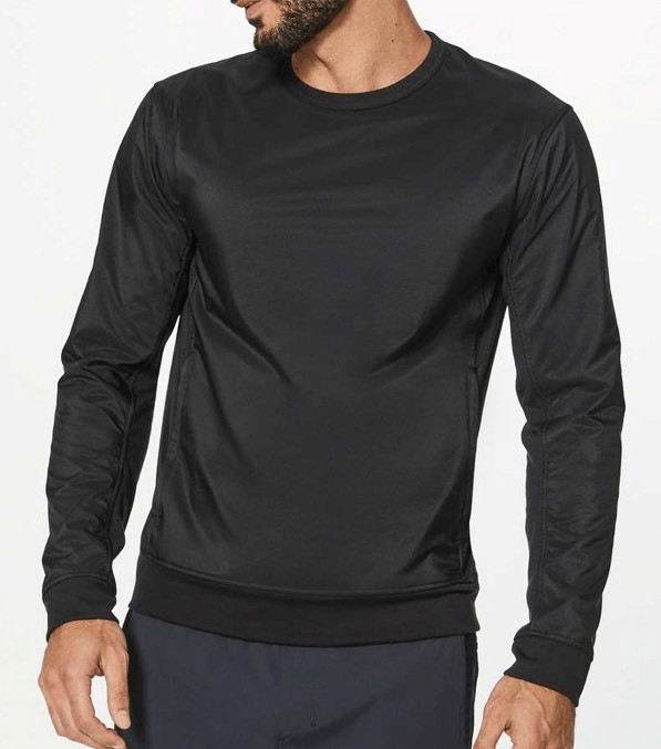 Lululemon All The Range black Long Sleeve Weather Proof SHIRT TOP sz S gallery