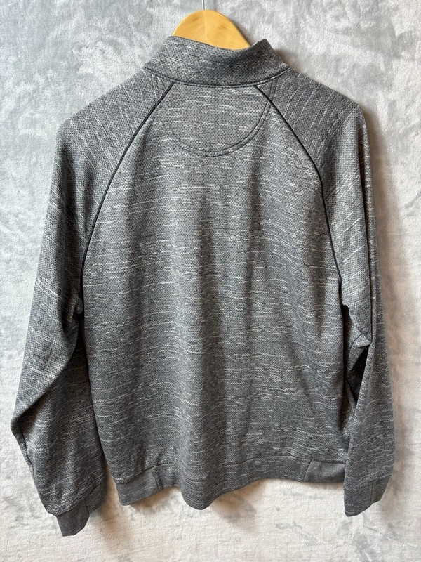 Greg Norman Quarter Zip Men’s Pullover Size L Gray Golf Long Sleeve Casual gallery