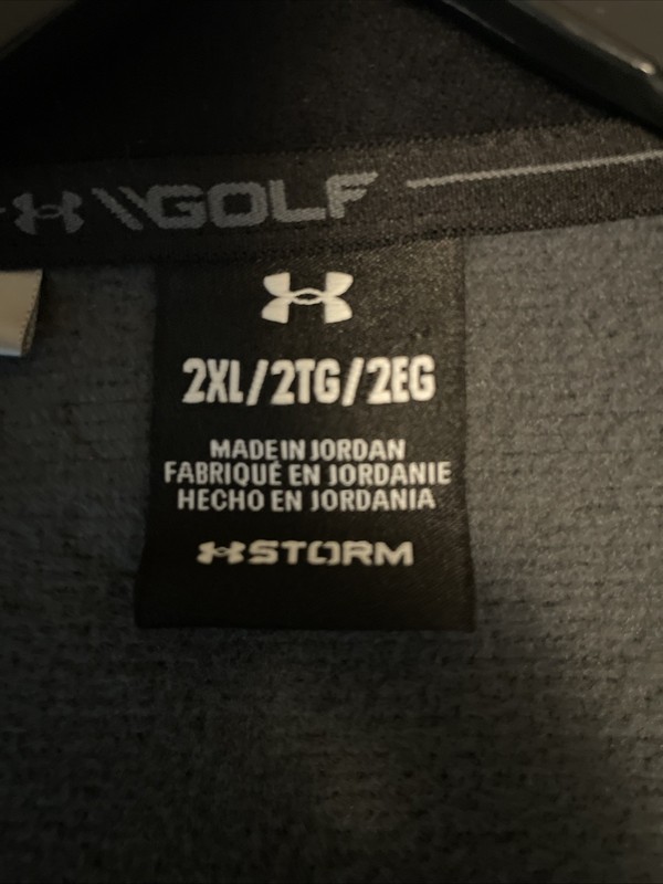 Under Armour Golf 1/4 Zip Pullover Mens 2XL XXL Storm Mock Neck Gray Long Sleeve gallery