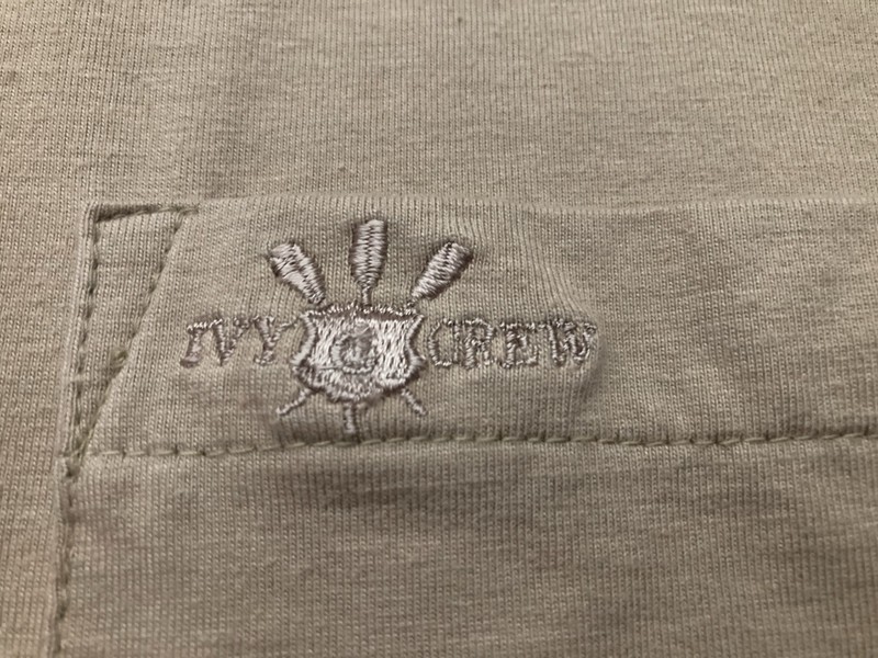 Men’s Size XL IVY CREW polo Shirt W/pocket and IVY CREW logo -3 button neck gallery