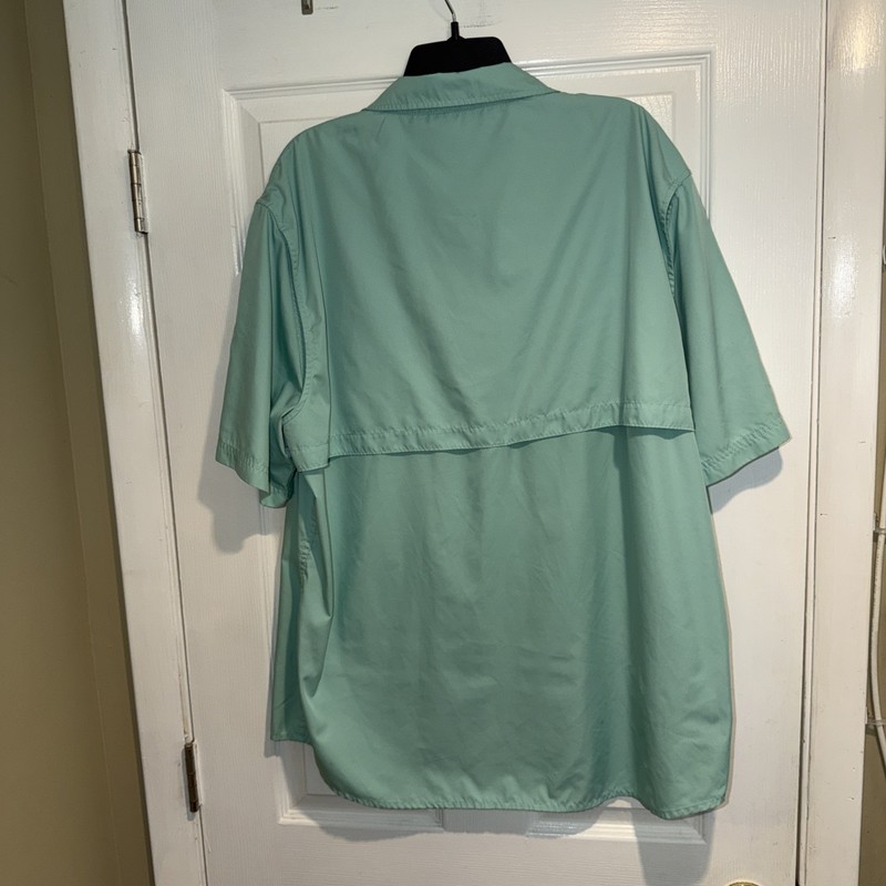 Field & Stream XL Short Sleeve Button Down Quick Dry Fishing Shirt,Mint Beater gallery