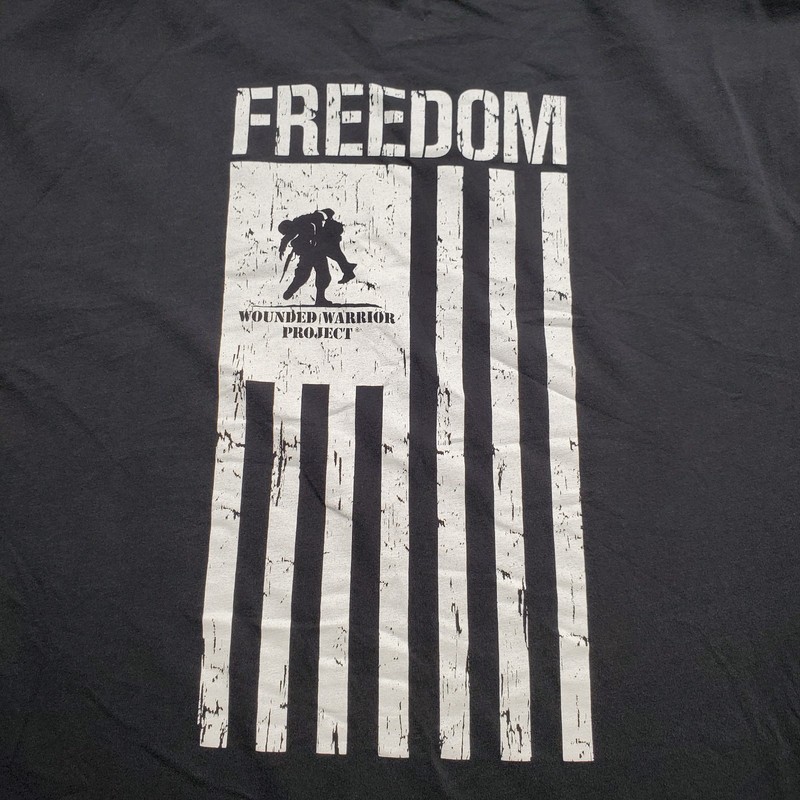 Under Armour Wounded Warrior Project Heat Gear Stretch T-shirt Black Mn Sz 2XL gallery