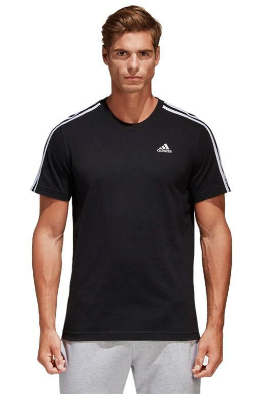 Adidas Classic 1970's Retro "3 Stripes" T-shirt - Black - Mens - Size L