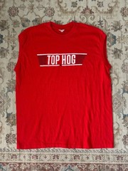 Vintage “Top Hog” Top Gun Style Graphic Tank Top Muscle Shirt