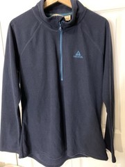 Ascend Shirt Mens Large Blue Long Sleeve Quarter Zip Pullover Athletic