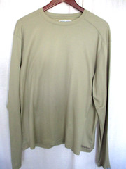 ExOfficio Long Sleeve T-Shirt Large Khaki Tan Buzz Off Cotton & Polyester