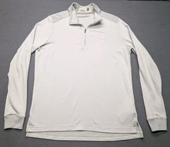 KJUS Liam Techwool Half Zip Gray Merino Blend Golf Sweater Men’s Size 52 Large