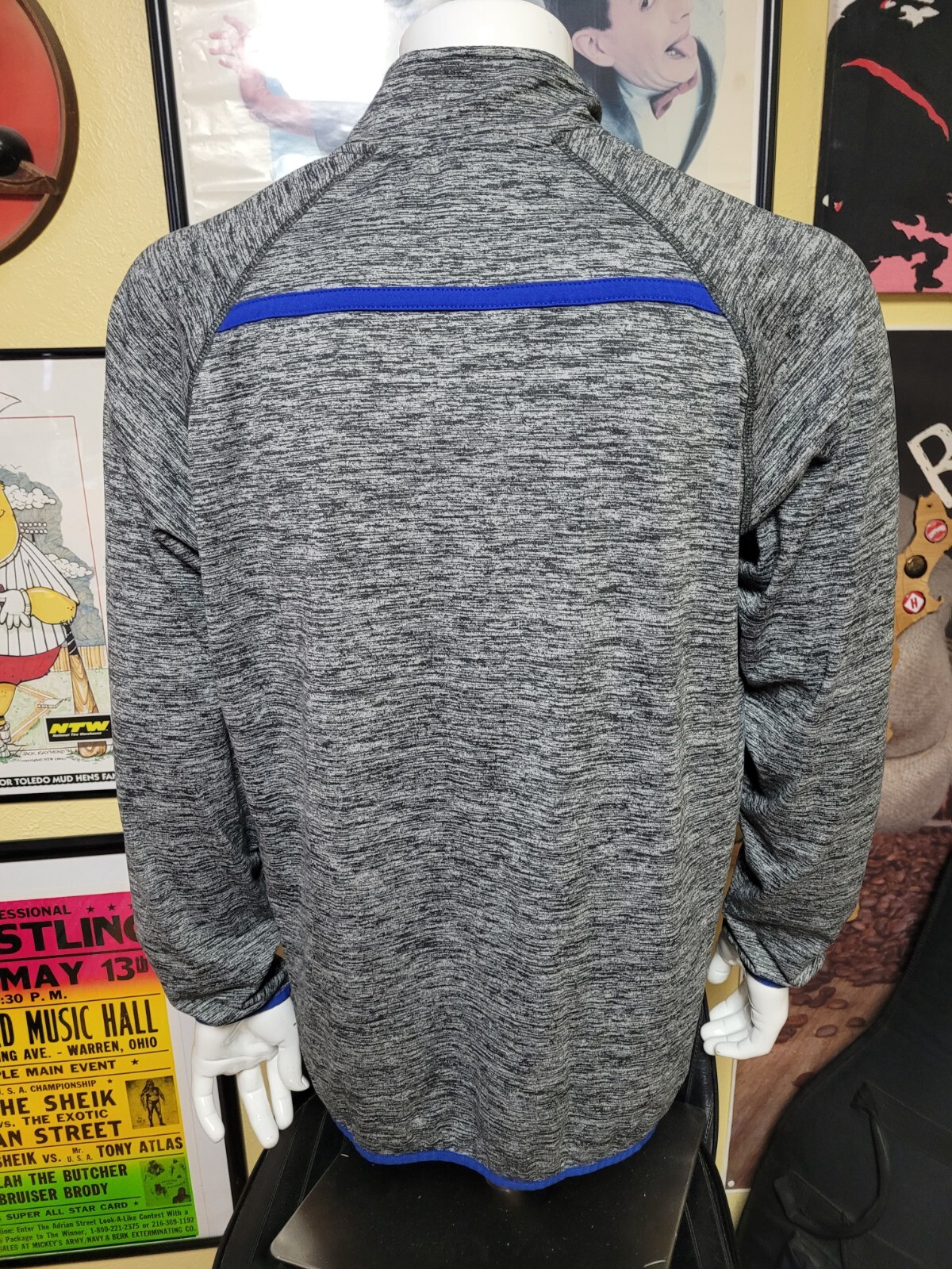 Clyde High School Fliers Football Long sleeve Pullover Performance Shirt Medium gallery