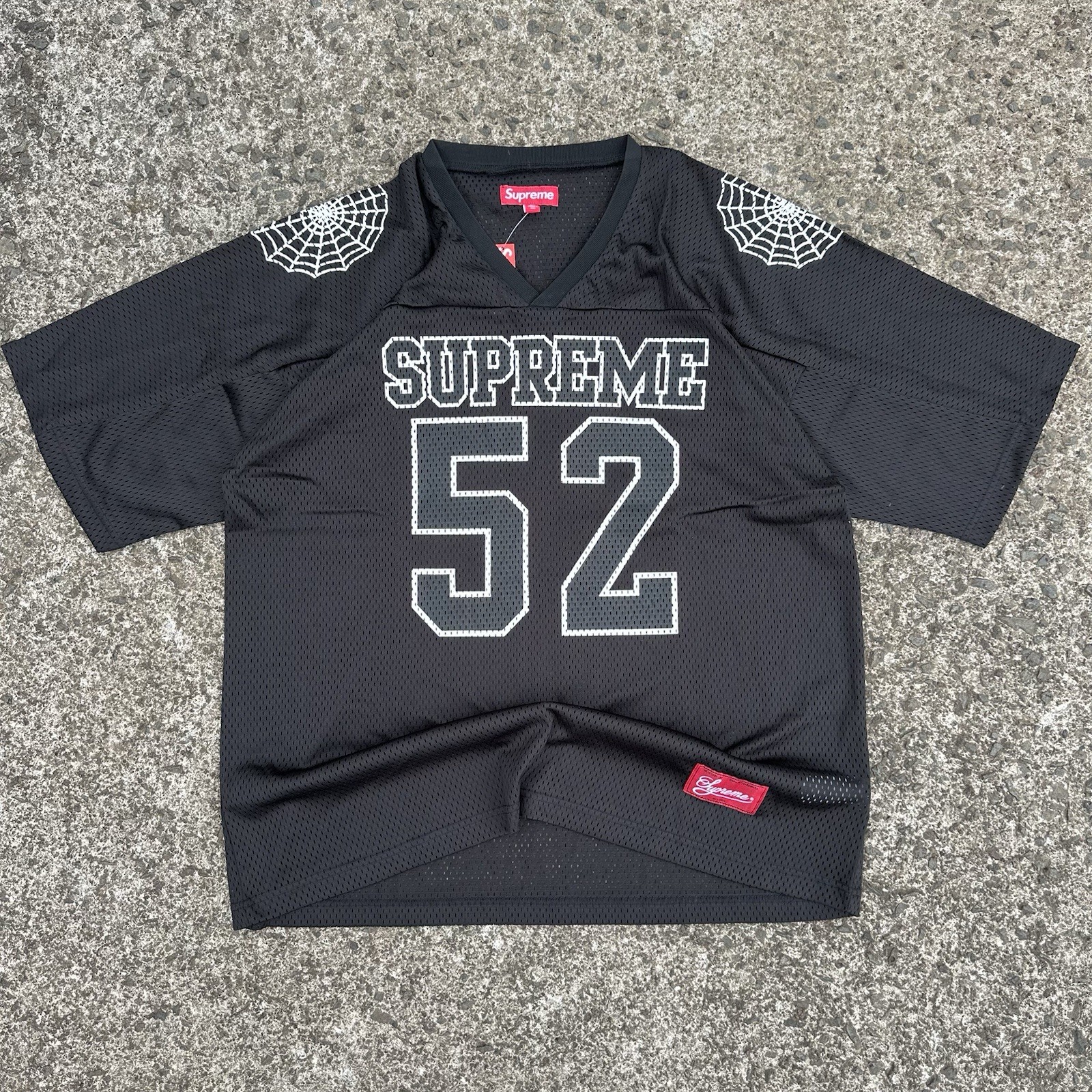 Supreme Spiderweb Football Jersey Size Large | BRAND NEW W/TAGS | gallery