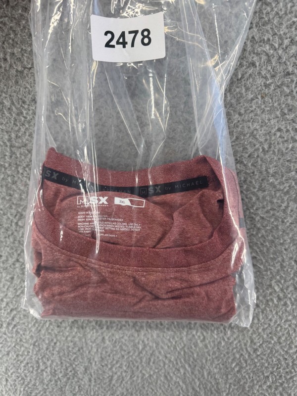 MSX By Michael Strahan Mens Lightweight T Shirt Spiced Apple Heather Size 2XL gallery