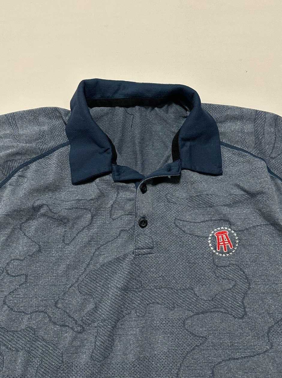 UNRL x Barstool Sports Men’s Performance Polo Stretch Blue Size XL gallery