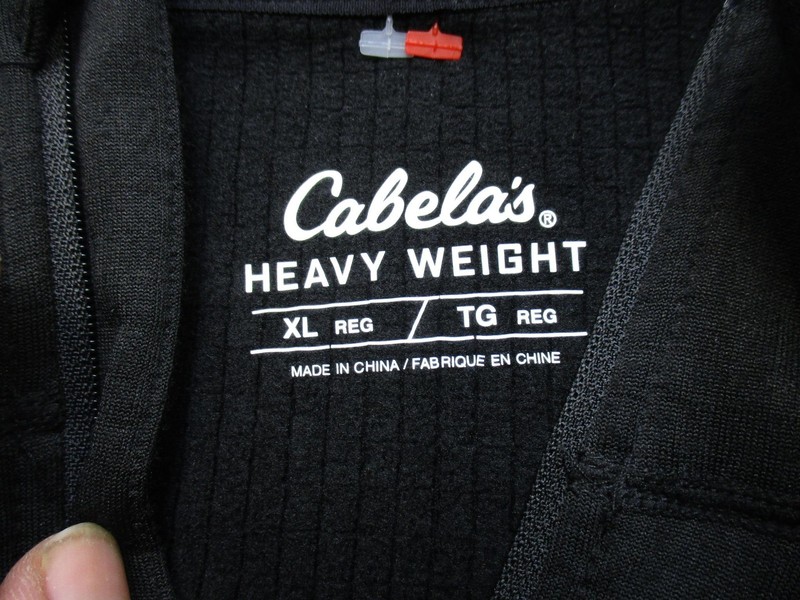 Cabela's Pullover Mens XL Black 1/4 Zip Heavyweight Fleece Hunting Hiking Top gallery