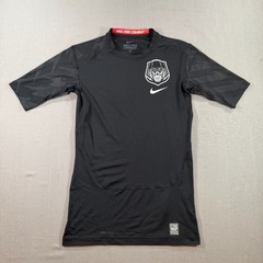 Nike Pro Combat Compression Shirt Mens Large Black Short Sleeve Football Dri Fit