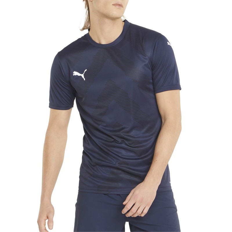 PUMA Teamglory Crew Neck Short Sleeve Soccer Jersey Mens Blue 70501706 gallery