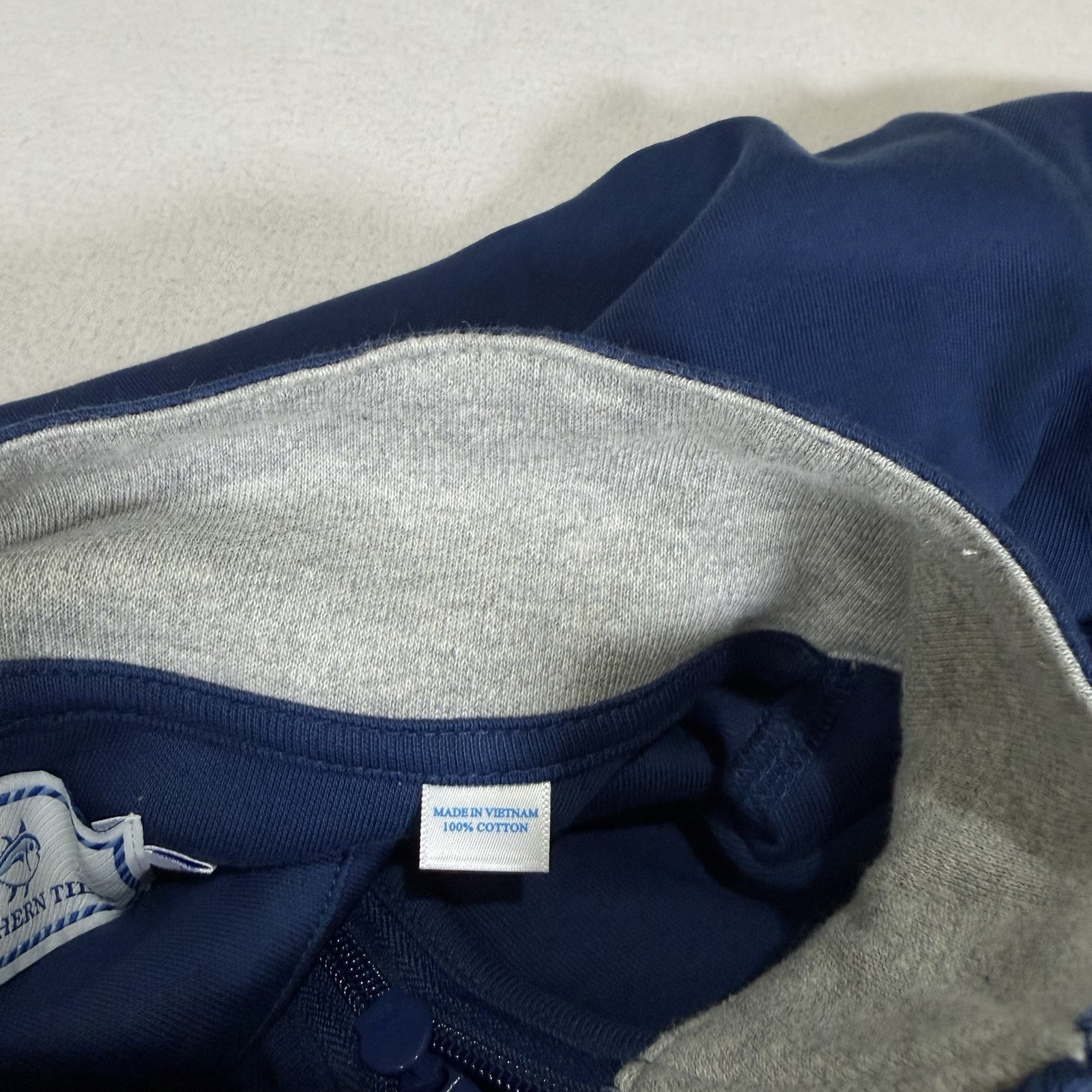Southern Tide 1/4 Zip Pullover Sweater Mens Large Navy Blue Long Sleeve gallery