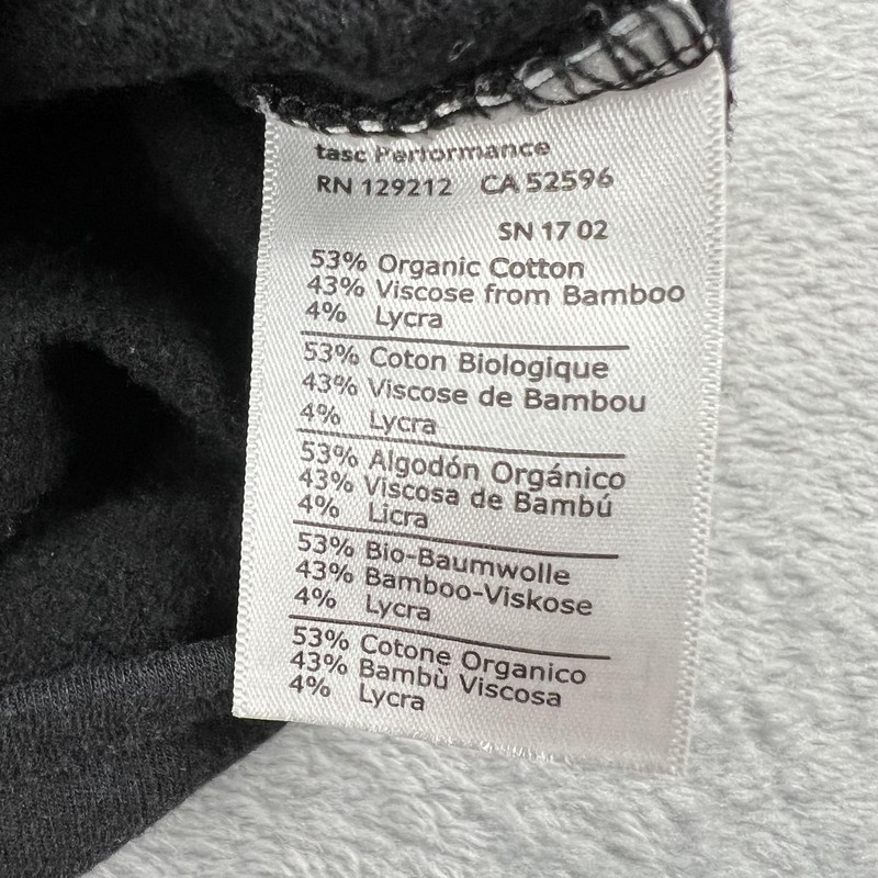 tasc Performance Pullover Mens Medium Black Quarter Zip Bamboo Blend Pocket gallery