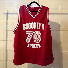 Vintage 90s Brooklyn Express 70 Jersey Mens 4XL Original Athletic Design