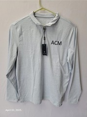 MAELREG 1/4 Zip Golf Pullover Gray Long Sleeve Performance Wicking 3XL NWT