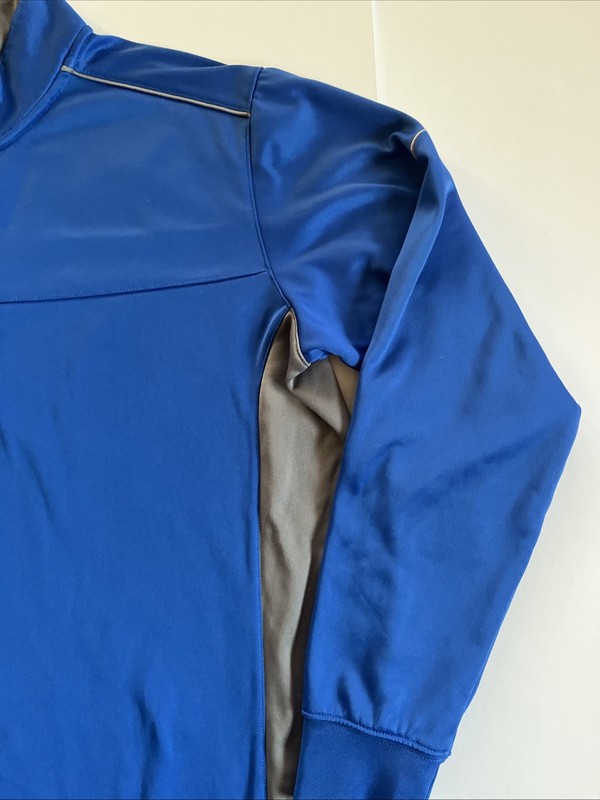 Nike Golf Tour Performance Dri-Fit Quarter 1/4 Zip Pullover Men's Large Blue EUC gallery