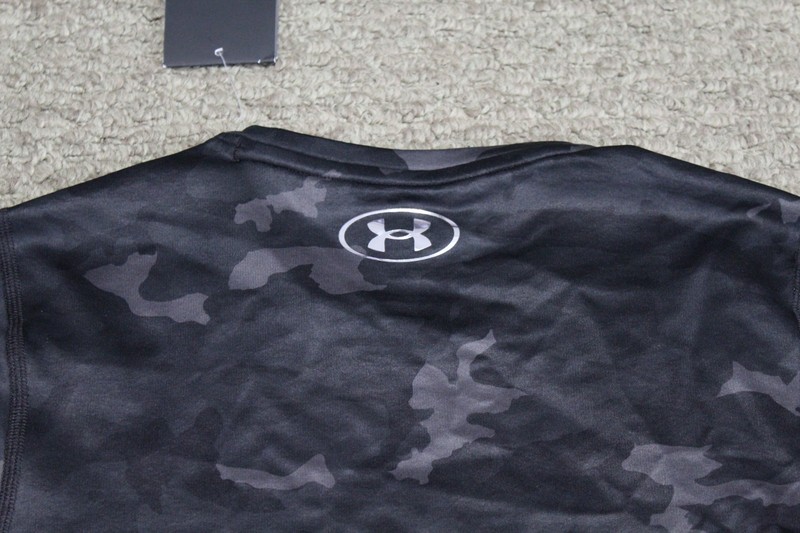 NWT Under Armour ColdGear Infrared DSG CGI Black Camo Print Compression Shirt M gallery