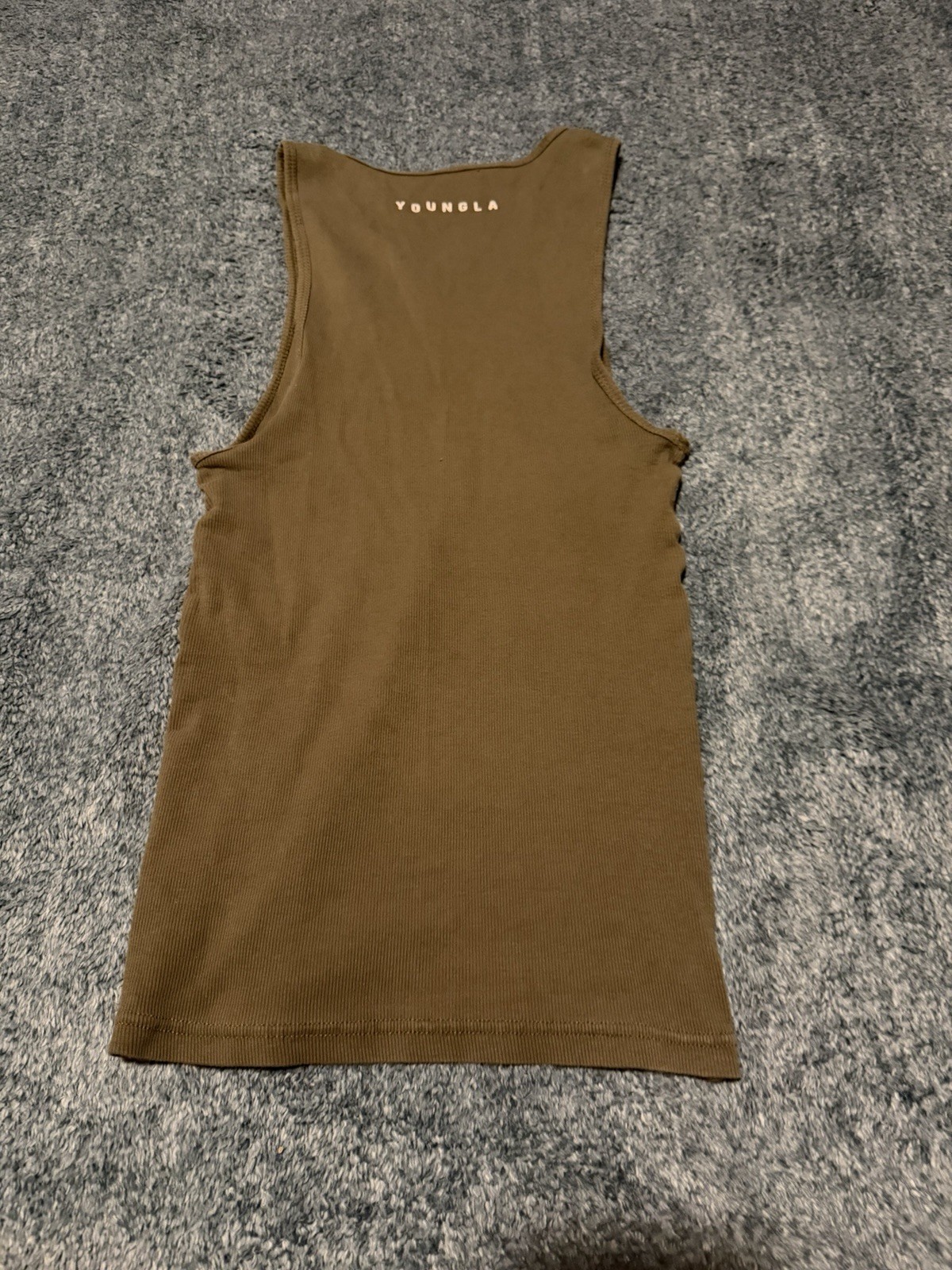YoungLA Men's Brown Ribbed Tank Top gallery