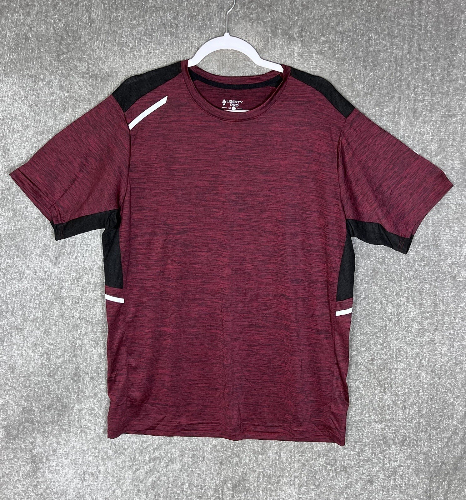 Liberty Pro Reflective Stripe Athletic Running Shirt Men Size XL Stretch gallery