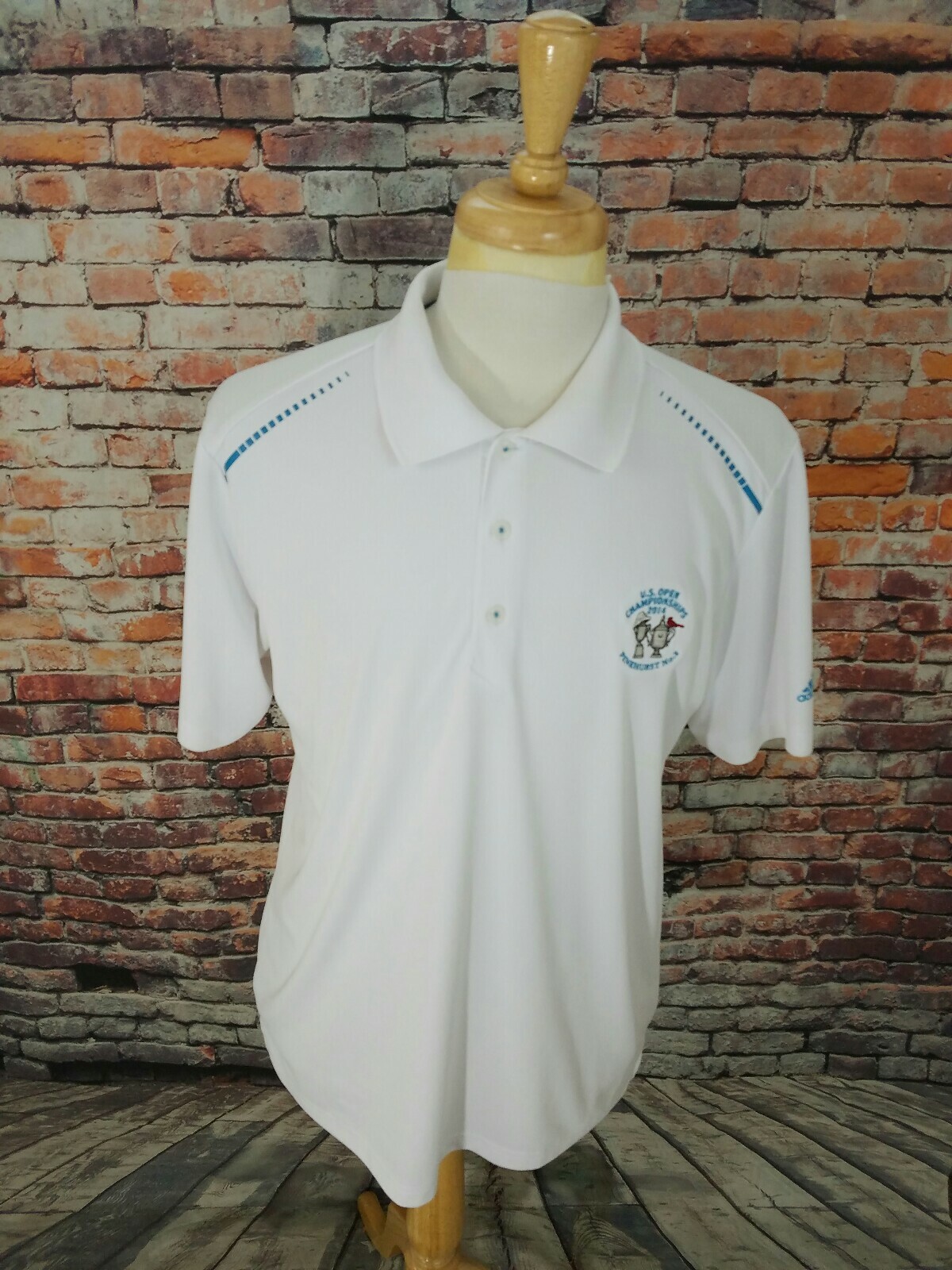 Adidas Climachill US OPEN CHAMPIONSHIP PINEHURST Athletic Golf Polo Shirt Sz L gallery