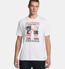 Project Rock Red One Fight Men’s T shirt 3XL Loose fit Short Sleeve White NWT
