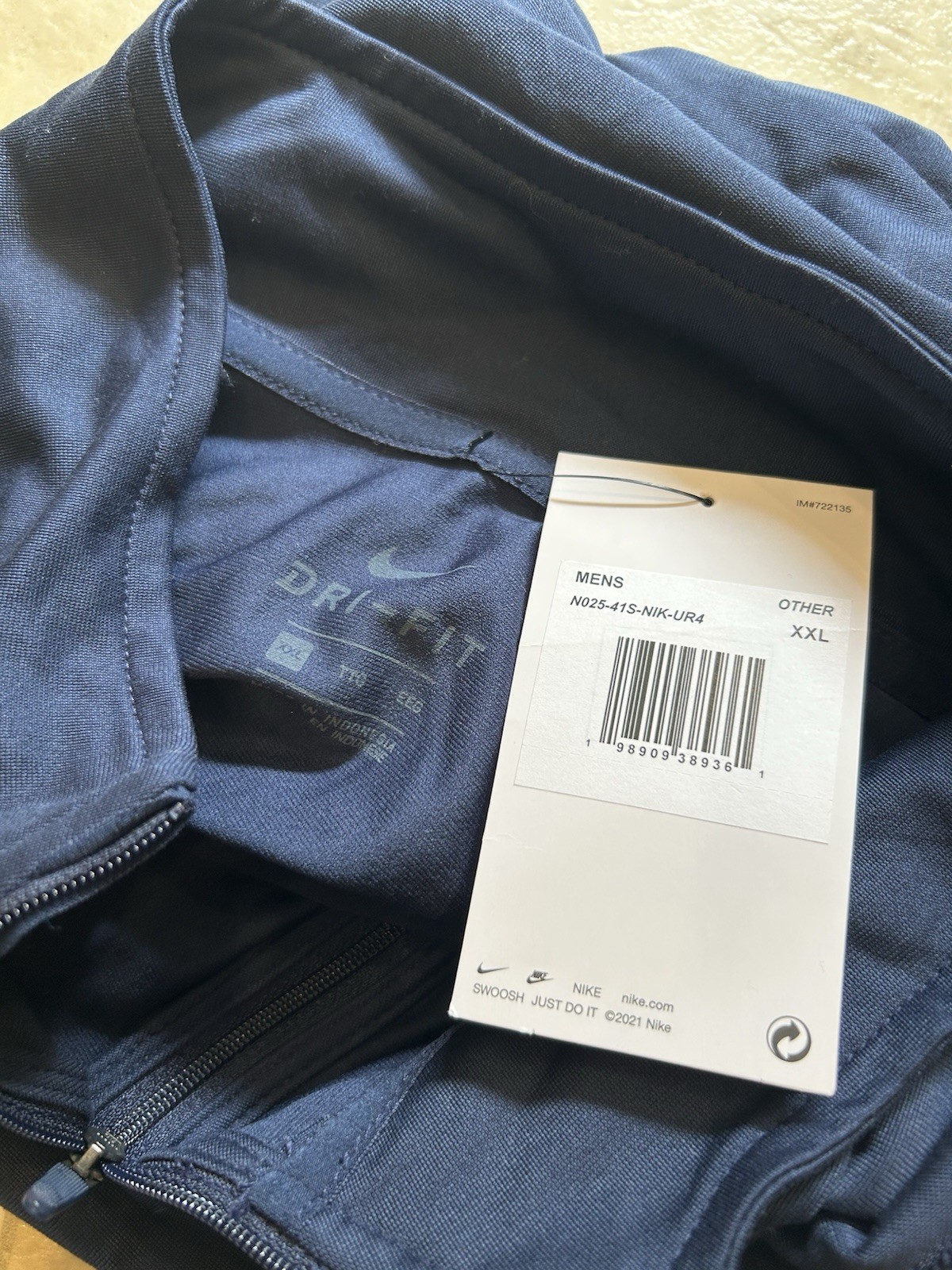NEW Nike 1/4 Zip Shirt Dri Fit Quarter Zip Long Sleeve Men's XXL Lightweight NWT gallery