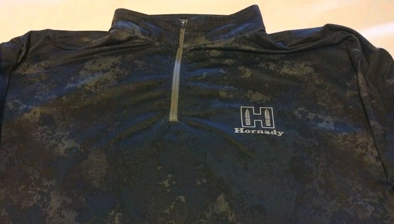 Hornady Performance Ammo Men's Shade 1/4 Zip in Black Camo Large Shirt gallery
