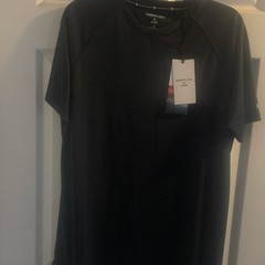 Kenneth Cole Active Tech SS Tee Men’s Black M Crew Neck Stretch Tee