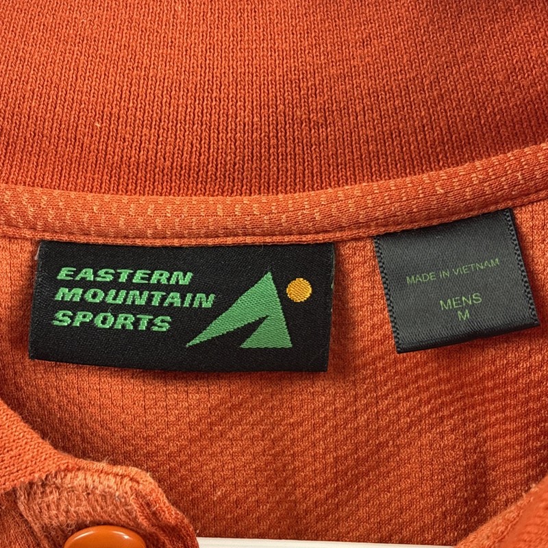 Eastern Mountain Sports Collared Men’s Medium Orange S/S Polo Shirt Breathable gallery