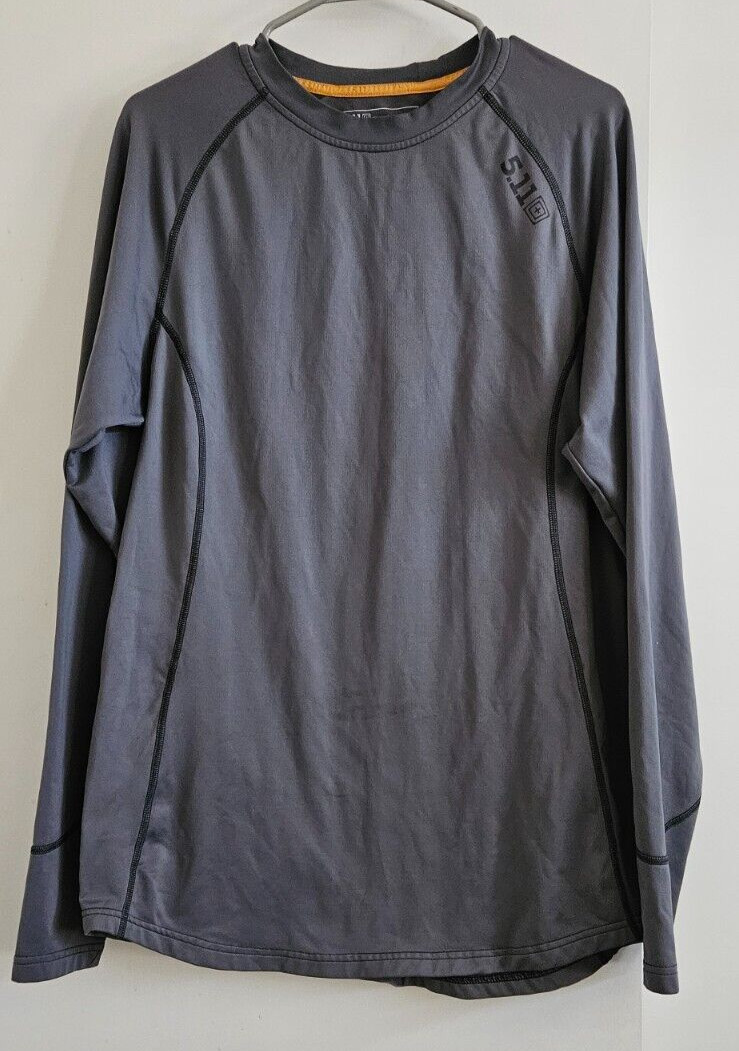 Mens 511 Tactical Gray Crewneck Long Sleeve Pullover Shirt Size Medium gallery