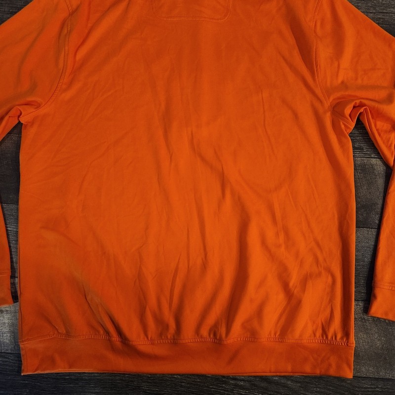Waggle Golf 1/4 Zip Pullover Mens XL Orange Deer Hunting Performance New W/ Tags gallery