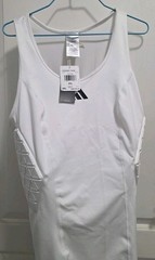 Adidas MENS SIZE 2XL Aeroready White Padded Basketball Tank IM3593