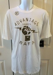 NIKE Men`s Rafa Nadal Tennis Tee “Advantage Vamos Rafa” XL 574255-100