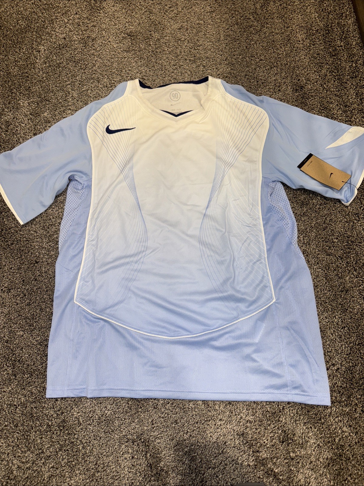 Nike Total 90 Dri-Fit Soccer Jersey White Men’s Size L Loose Fit HV1178-468 gallery
