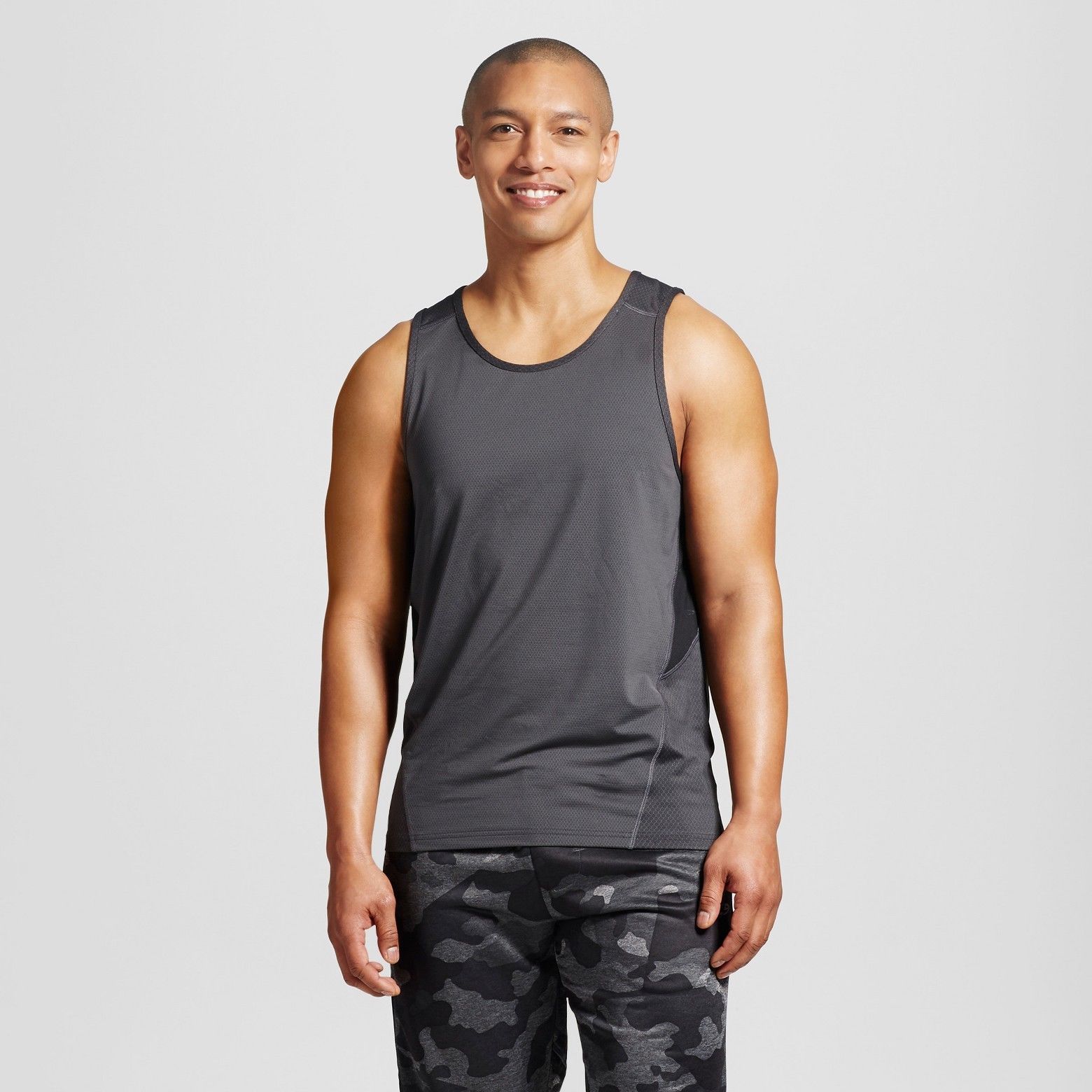 C9 Champion - Men's Speed Knit Tank - Mesh Insert - Bright Gray Retail $19.99 gallery