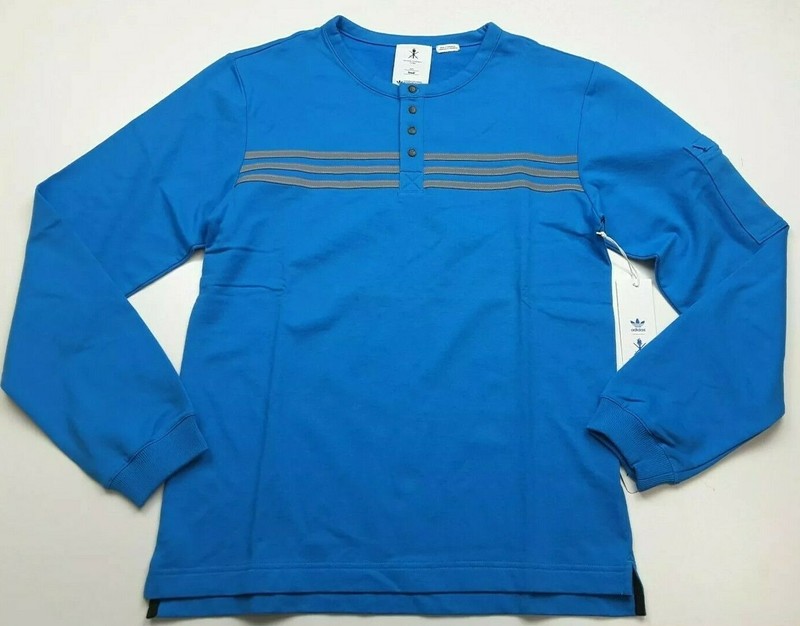 Adidas Opening Ceremony 2012 Henley Pullover Pool Blue Size S gallery