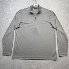 Travis Mathew Coto Performance 1/4 Zip Pullover Mens Large Gray Golf Lightweight