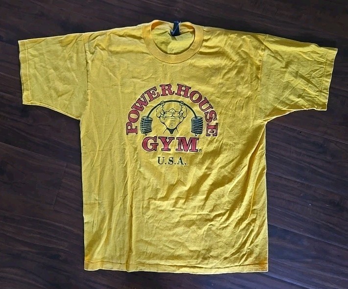 VINTAGE POWERHOUSE GYM USA Front & Back Graphic XL gallery