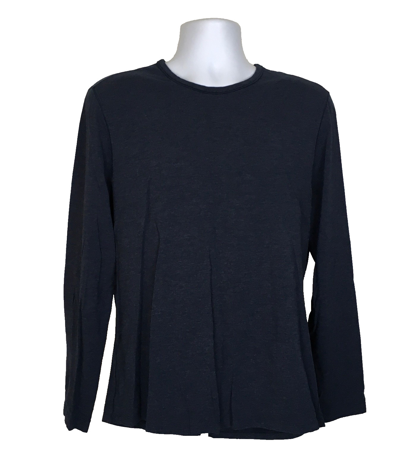 Lululemon Men’s Size L Basic Athletic Casual Long Sleeve Navy Blue T Shirt ~ A14 gallery