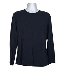 Lululemon Men’s Size L Basic Athletic Casual Long Sleeve Navy Blue T Shirt ~ A14