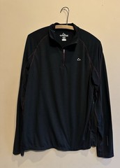 Merino Blend By Paradox Men Baselayer Medium Dri Release 1/4 Zip Pullover Black