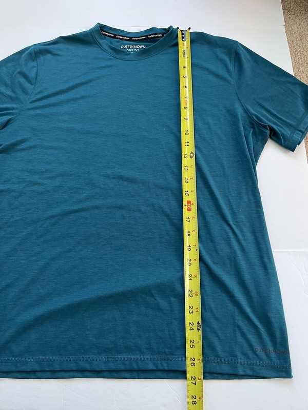 Outerknown Active Green Teal Short Sleeve T-shirt size Large gallery