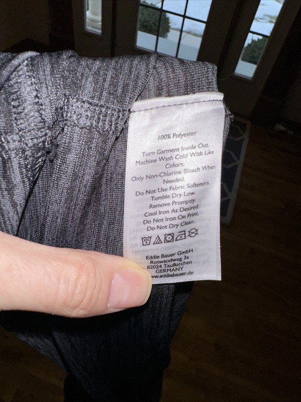 Eddie Bauer FreeDry Shirt Mens 2XL Gray Performance Long Sleeve Hiking Outdoor gallery