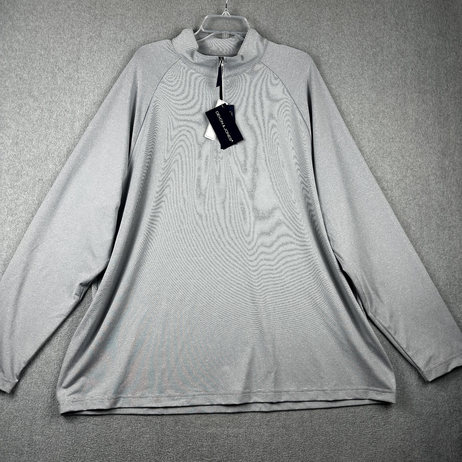 Devon & Jones Pullover Mens 3XL Navy CrownLux Quarter Zip Performance Shirt NWT gallery