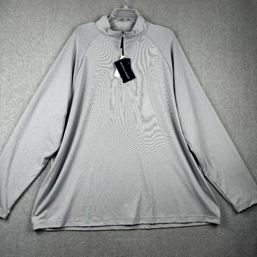 Devon & Jones Pullover Mens 3XL Navy CrownLux Quarter Zip Performance Shirt NWT